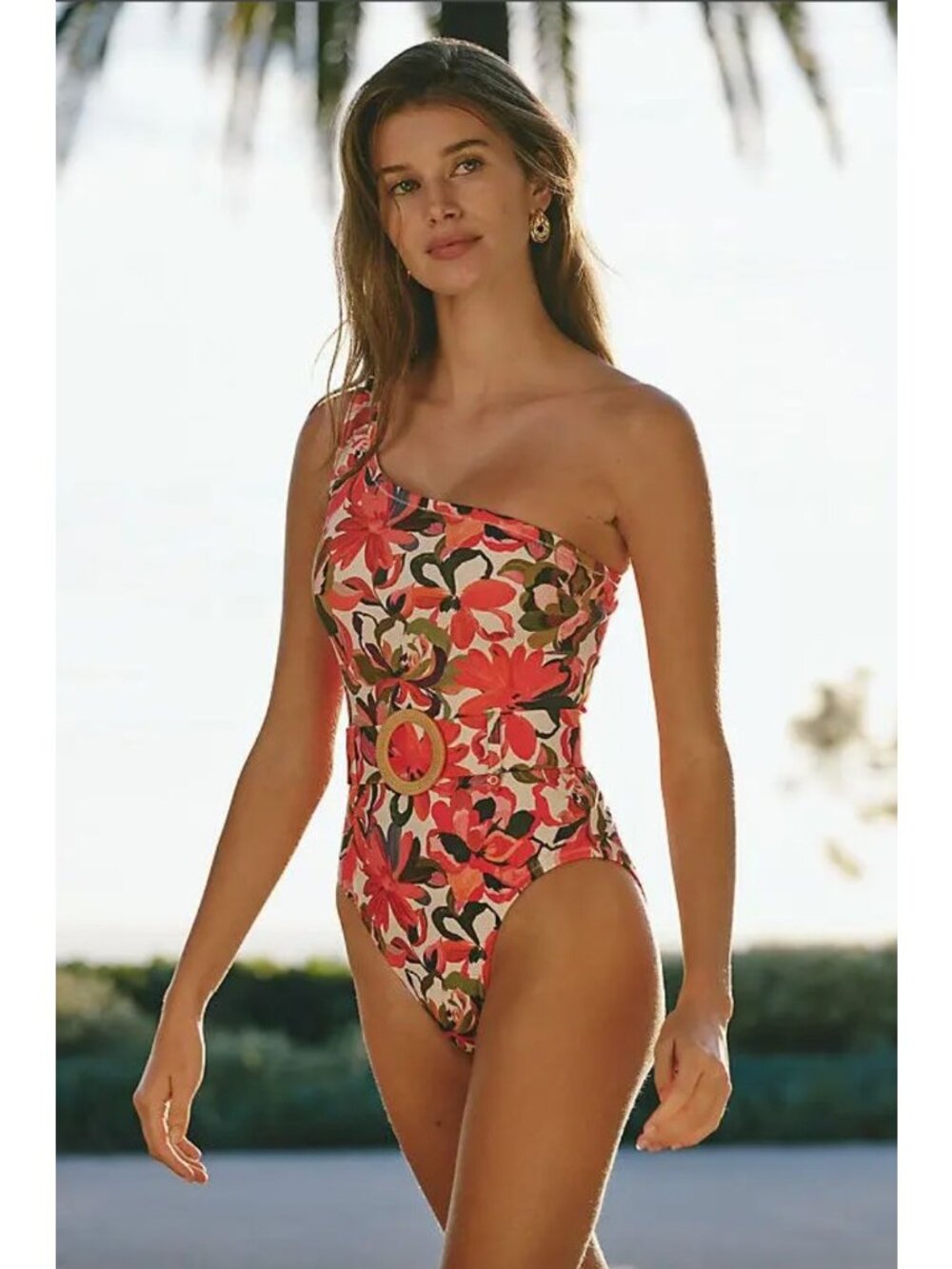 Anthropologie Hutch Bea One-Piece Swimsuit Multicolor Womens Size Small